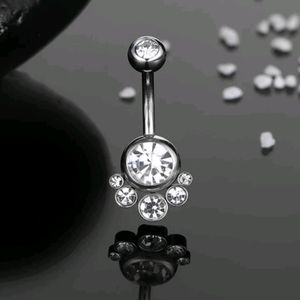 Rhinestone Belly Btton Ring